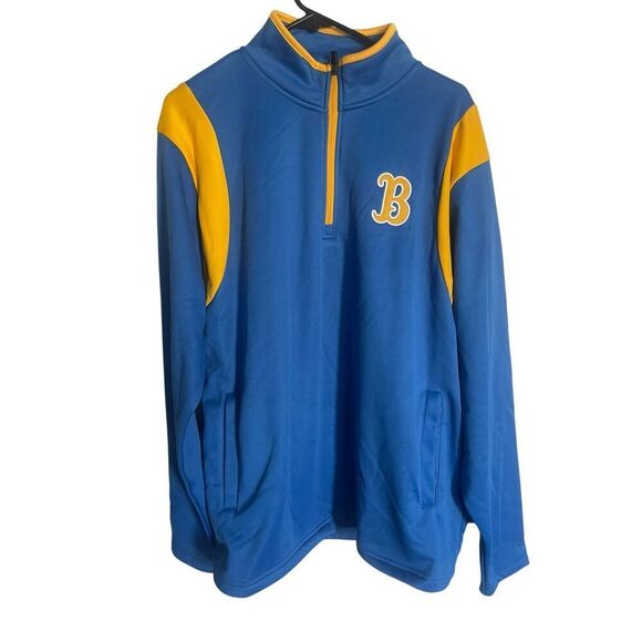New Colosseum Mens Blue UCLA Bruins 1/4 Zip Fleece Pullover Jacket Size Large - Picture 2 of 7